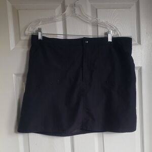 Maxine of Hollywood Black Mini Skirt/Shorts, Swimming Or Exercise